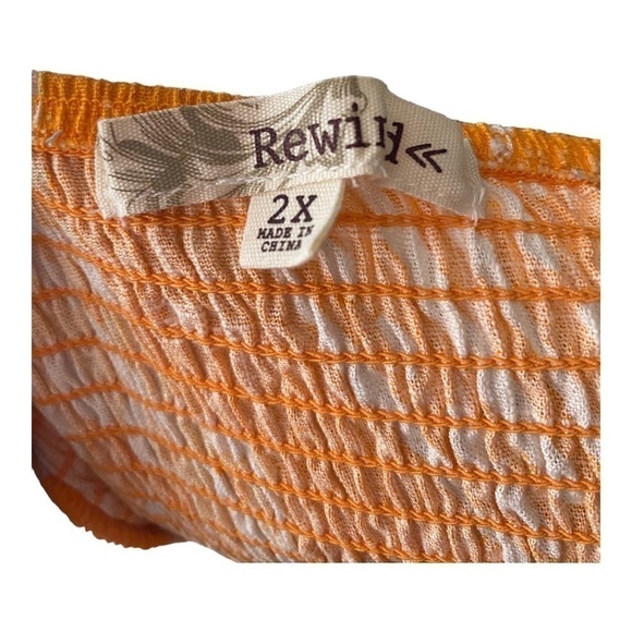 NWT-REWIND-ORANGE PRINT HALTER DRESS-SIZE 2X - Picture 6 of 7